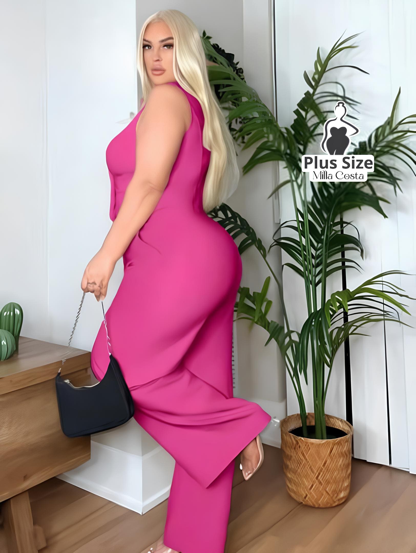 Colete Com Caimento Elegante Plus Size