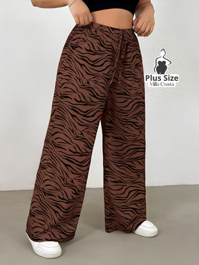 Calça Estampada Animal Print Plus Size