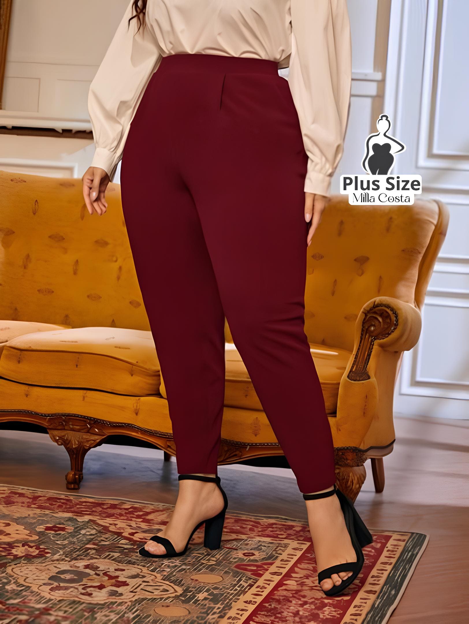 Calça Skinny Social De Cintura Alta Plus Size