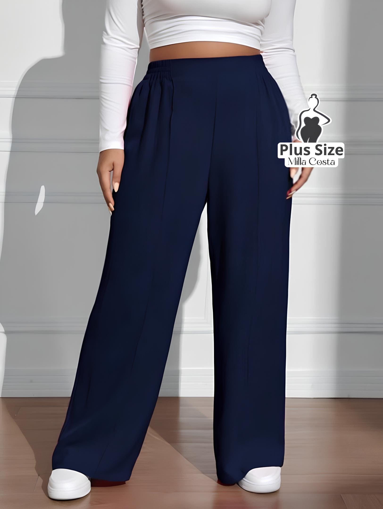 Calça Pantalona Estilo Conforto Plus Size