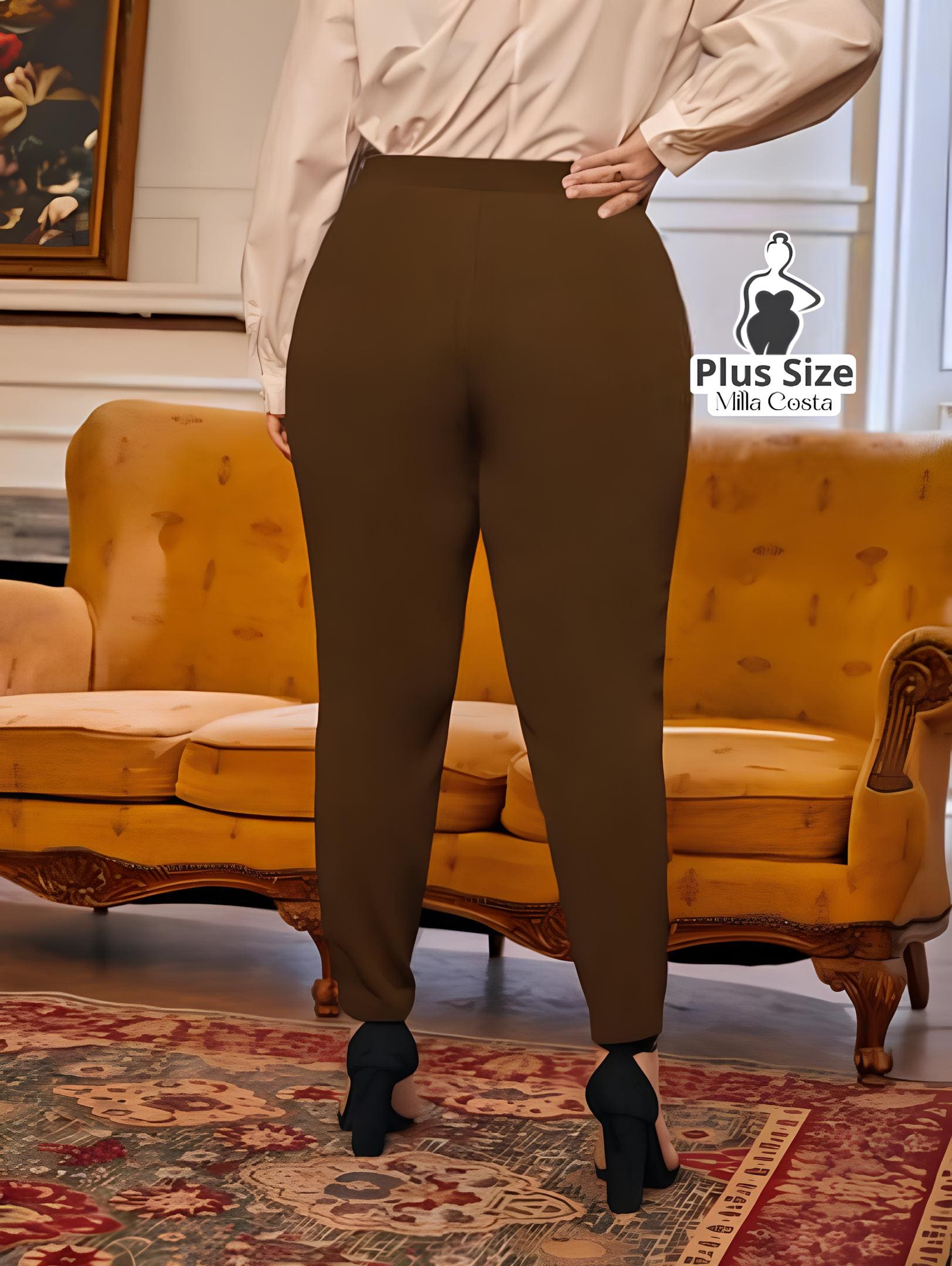 Calça Skinny Social De Cintura Alta Plus Size