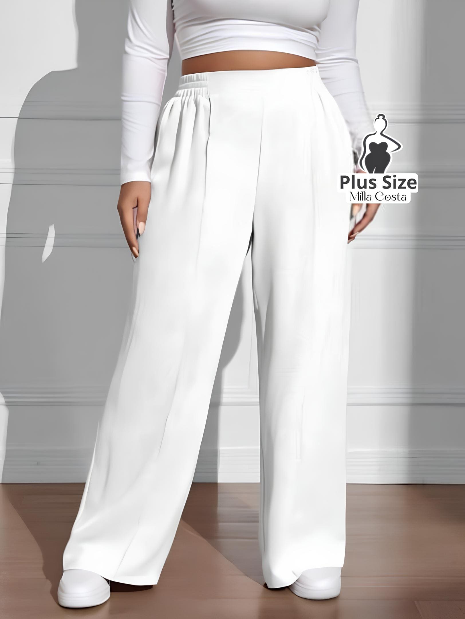 Calça Pantalona Estilo Conforto Plus Size