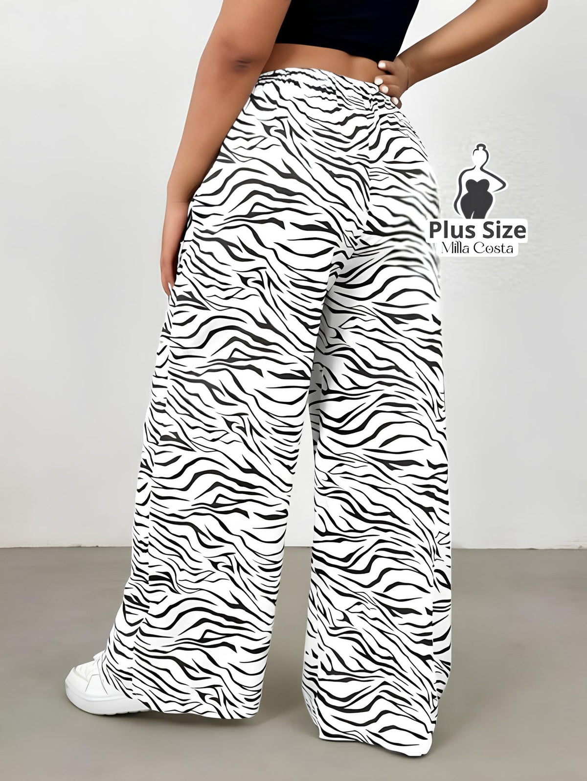 Calça Estampada Animal Print Plus Size