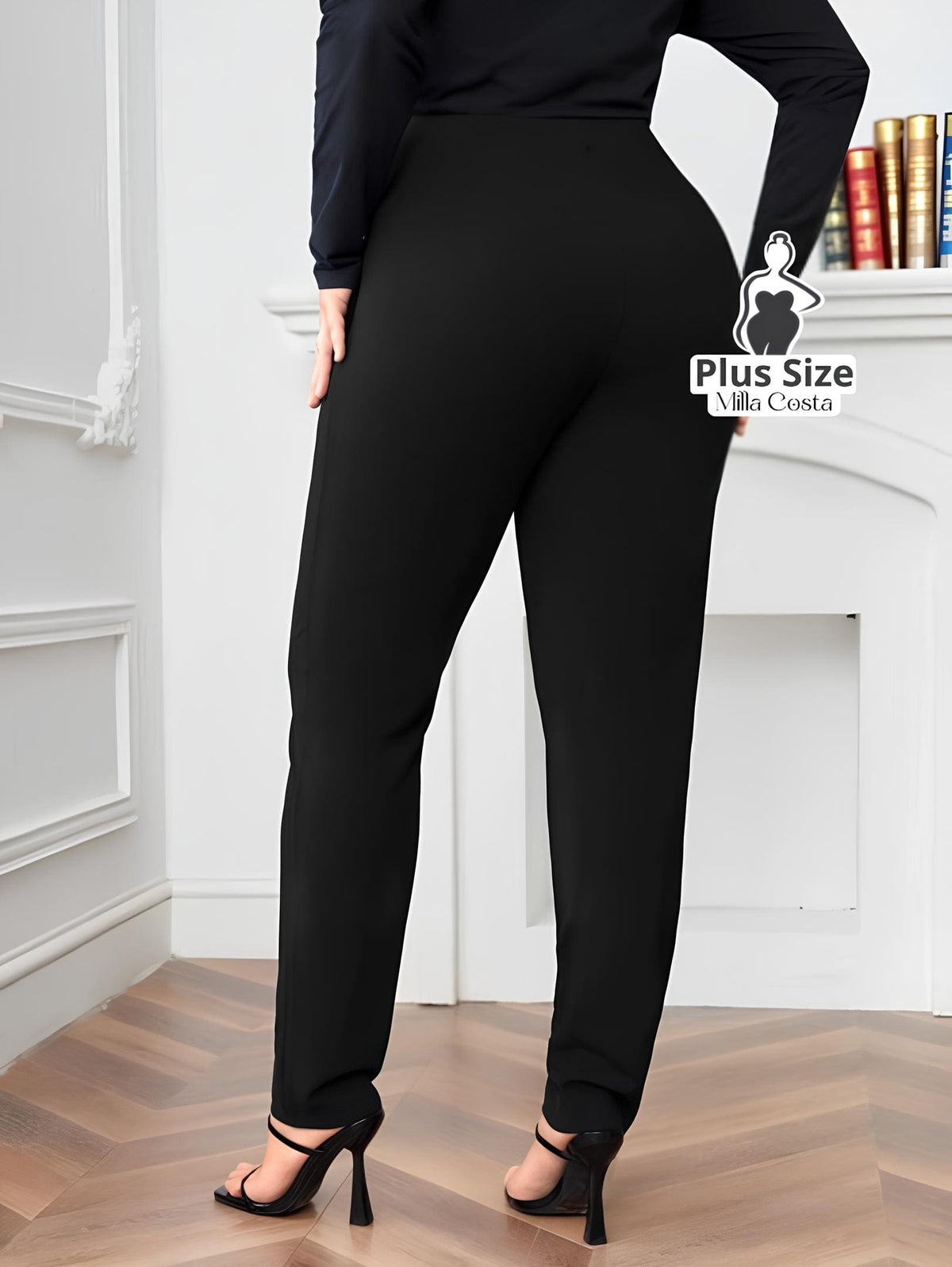 Calça Skinny Alfaiatada Elegante Plus Size