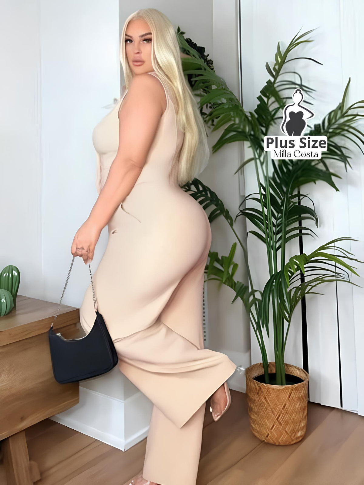 Colete Com Caimento Elegante Plus Size