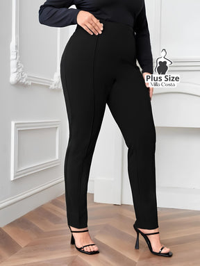 Calça Skinny Alfaiatada Elegante Plus Size