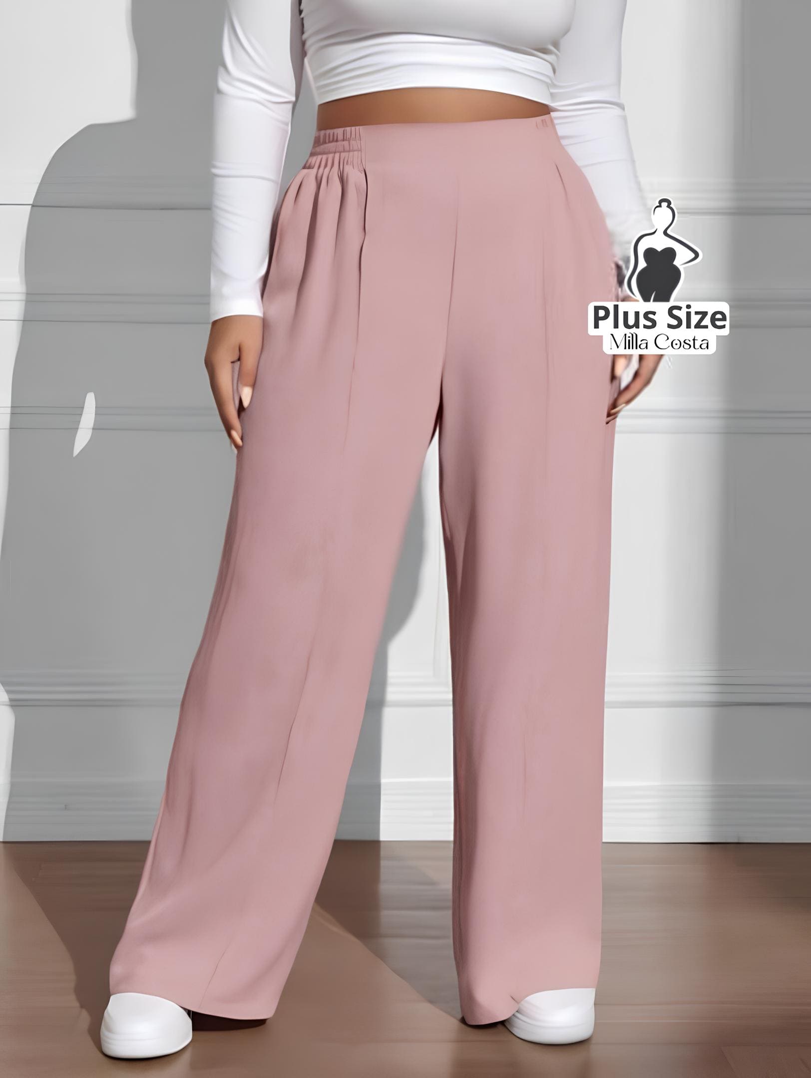 Calça Pantalona Estilo Conforto Plus Size