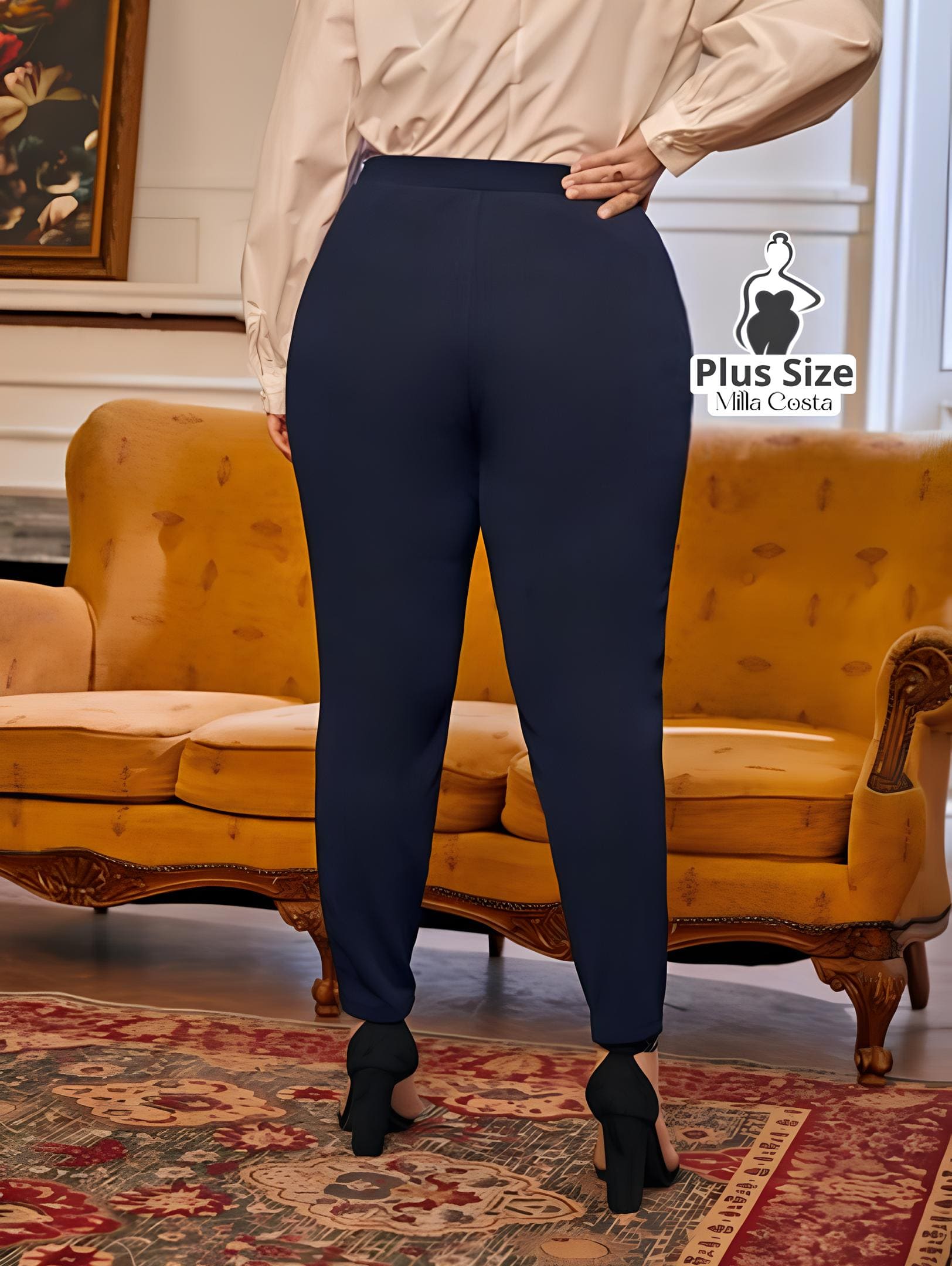 Calça Skinny Social De Cintura Alta Plus Size