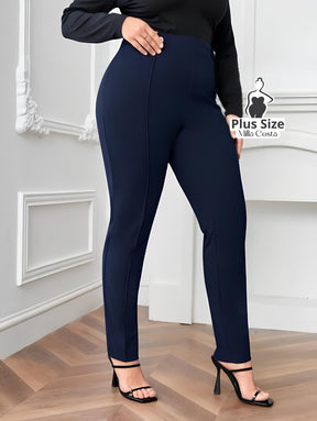 Calça Skinny Alfaiatada Elegante Plus Size