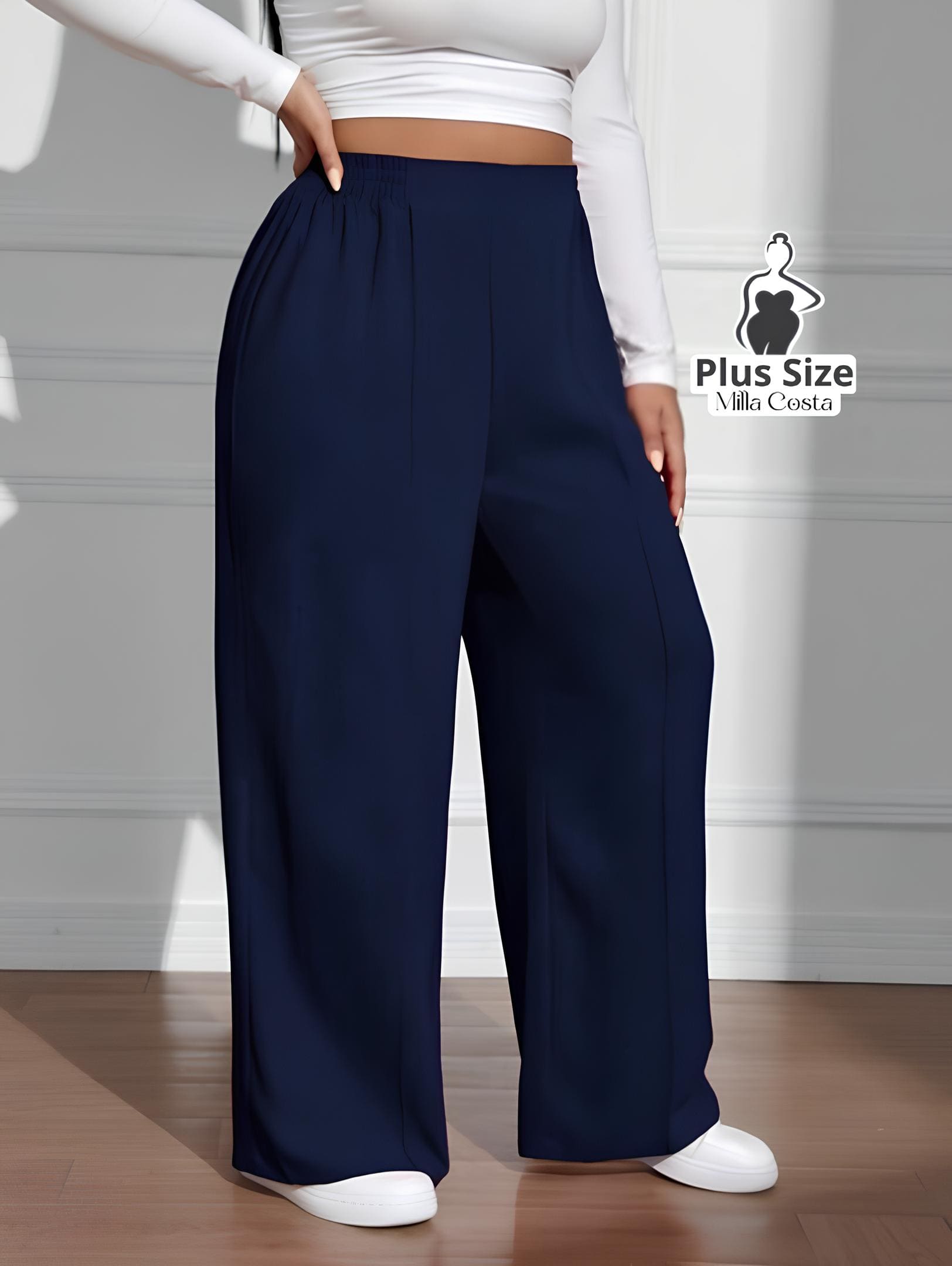 Calça Pantalona Estilo Conforto Plus Size